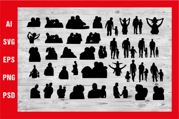 Download Dad Silhouette Bundle, Father's Day SVG - Silhouette Collection