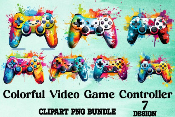 Download Colorful Video Game Controller - Controller Collection