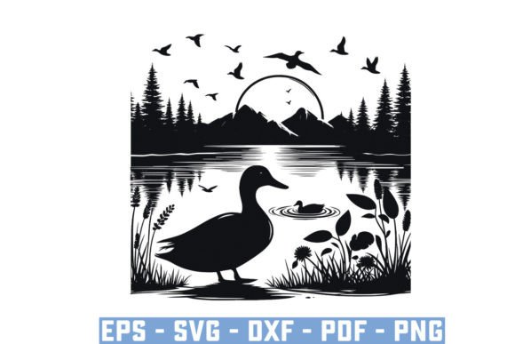 Download Flying Mallard Duck Silhouette Files Svg - Silhouette Collection