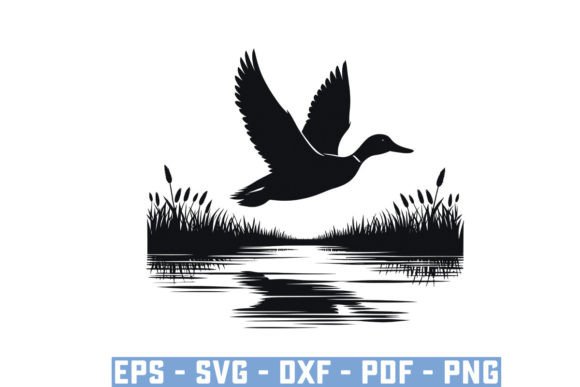 Download Flying Mallard Duck Silhouette Files Svg - Silhouette Collection