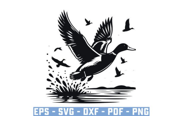 Download Flying Mallard Duck Silhouette Files Svg - Silhouette Collection