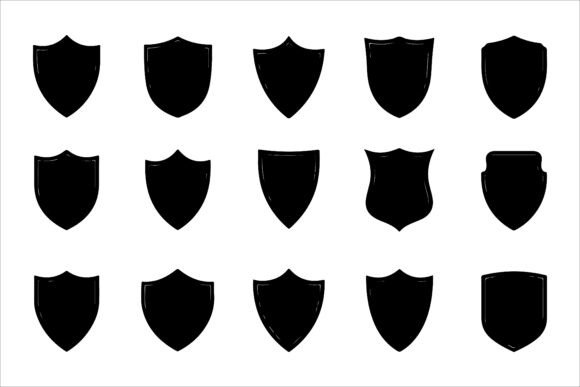 Download Shield Vector Silhouette Design - Silhouette Collection