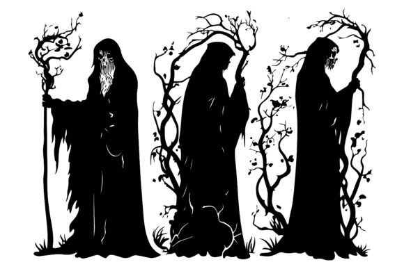 Download Undead Lich Silhouette Black - Silhouette Collection