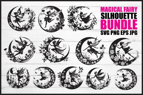 Download Magical Fairy Silhouette Bundle - Silhouette Collection