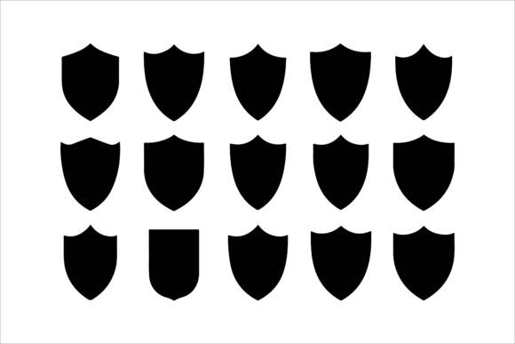 Download Shield Vector Silhouette Design - Silhouette Collection
