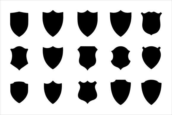 Download Shield Vector Silhouette Design - Silhouette Collection
