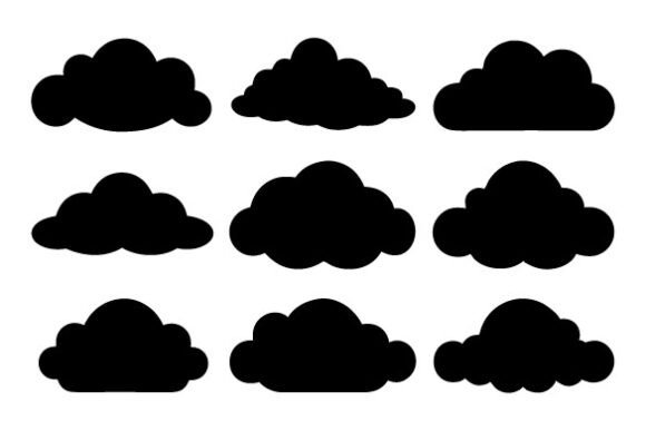 Download Cloud Svg,Cloud Silhouette Bundle - Silhouette Collection