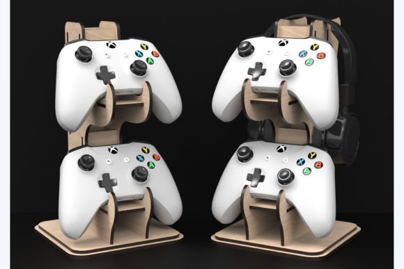 Download Laser Cut Game Controller Stand Svg File - Controller Collection