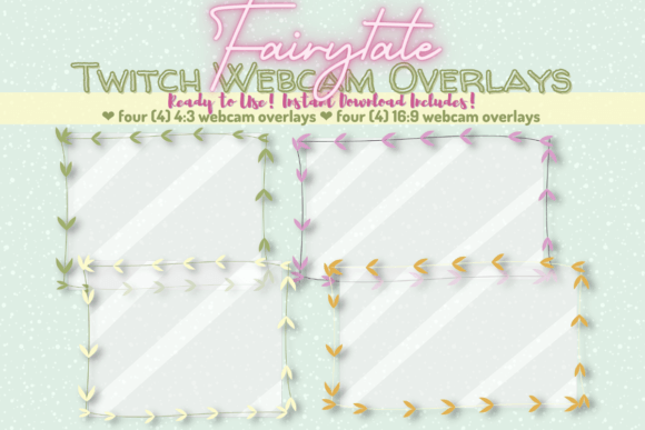 Download Fairytale Twitch Webcam Overlays - Premium Resources