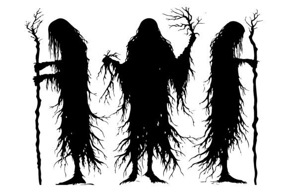 Download Undead Lich Silhouette Black - Silhouette Collection