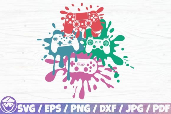 Download Controller Paint Splash, Gamer Design - Controller Collection