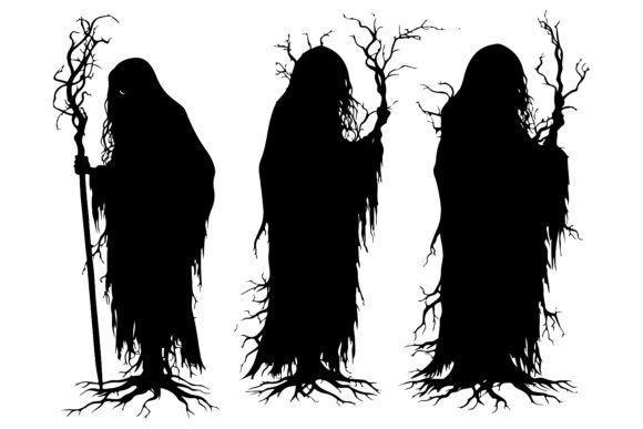 Download Spooky Silhouette Vector Element Set - Silhouette Collection